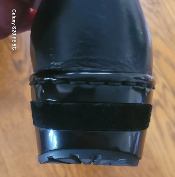 Born Black Leather Clogs with Buckle Detail - Picture 9 of 10